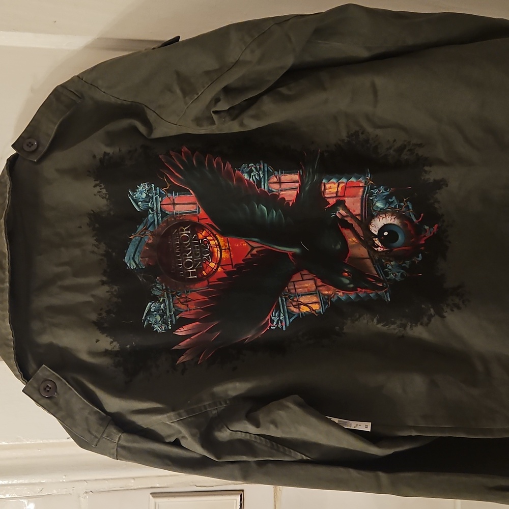 Universal Studios Halloween Horror Nights 2025 Never Go Alone Military Jacket XS